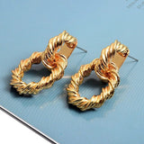 Women's Metal Hoop Earrings