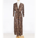 Leopard Chiffon Cover-Up