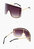 Women's Oversize Rimless Gradient Sunglasses