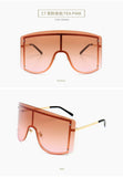 Women's Oversize Rimless Gradient Sunglasses