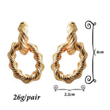 Women's Metal Hoop Earrings