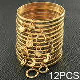 Fashion Jewelry Gold Plated Colour Pendant Bangles