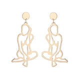 Body Hollow Drop Earrings