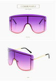 Women's Oversize Rimless Gradient Sunglasses