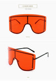 Women's Oversize Rimless Gradient Sunglasses