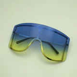 Women's Oversize Rimless Gradient Sunglasses