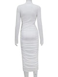 Women Hollow O'Neck Slim Fit Dress