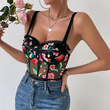 Colour Me Flowers Bodysuit Bustier