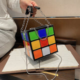 Women's Magic Cube Square Handbag