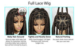 Full Lace Big Knotless Braided  Synthetic Wigs