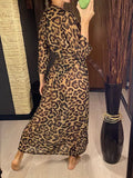 Leopard Chiffon Cover-Up