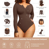 Women's Long Sleeve Shapewear Bodysuit