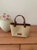 Woven Wicker Shoulder Bag