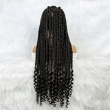 Full Lace Big Knotless Braided  Synthetic Wigs