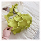 3D Flower Petals Underarm Bag