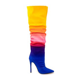 Women's Rainbow Gradient Color Boots