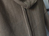 Long Hooded Open Front Women's Cardigan