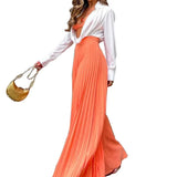 Pleated Wide Leg Pants