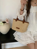 Woven Wicker Shoulder Bag