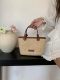 Woven Wicker Shoulder Bag