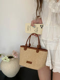 Woven Wicker Shoulder Bag