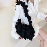 3D Flower Petals Underarm Bag