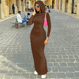 Women's Hood Long Sleeves Fitted Dress