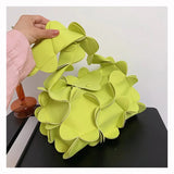 3D Flower Petals Underarm Bag