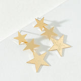 Women's Three Star Drop Earrings