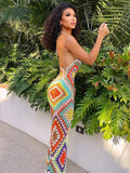 "She Got A" Handmade Crochet Maxi Dress