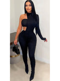 One Shoulder Full Body Jumpsuit