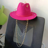 Women's Pearl Chain Fedora