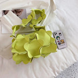 3D Flower Petals Underarm Bag