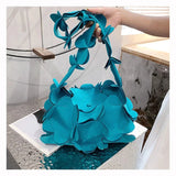 3D Flower Petals Underarm Bag