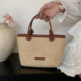 Woven Wicker Shoulder Bag