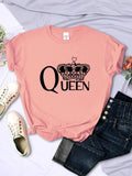 Crowned Queen Printed Women T Shirts