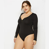 Women Plus Size Leotard Bodysuit