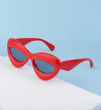 Lip-Shape Cat Eye Women's Sunglasses