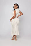 ''Stunna'' Crochet Sleeveless Long Maxi Dress