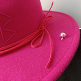 Women's Pearl Chain Fedora