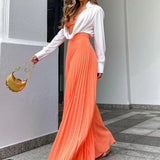 Pleated Wide Leg Pants