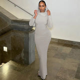 Women's Hood Long Sleeves Fitted Dress