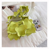 3D Flower Petals Underarm Bag