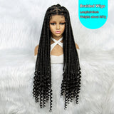 Full Lace Big Knotless Braided  Synthetic Wigs