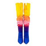 Women's Rainbow Gradient Color Boots