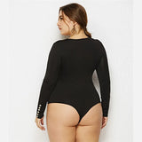 Women Plus Size Leotard Bodysuit