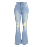 Distress Flare Jeans