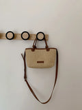 Woven Wicker Shoulder Bag