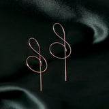 Music To My Ears Clef Note Drop Earrings