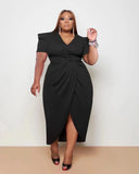 Women's Plus Size Wrap Dress